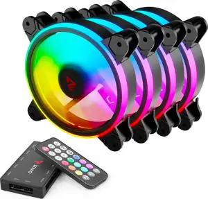 SAVIO FAN-01 4-pack 120mm ARGB fan including controller and remote control