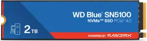 WD 2TB Blue SN5100 M.2 2280 PCI-e 4.0 NVMe 1.4c SSD drive