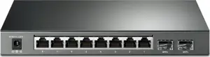 TP-Link 10-port Gigabit PoE+ Smart preklopnik (Switch), 8×10/100/1000M RJ45 ports + 2×SFP ports, metalno kućište (61W)