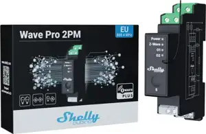 Shelly Qubino Wave Pro 2PM? electrical relay Black