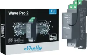 Shelly Qubino Wave Pro 2 electrical relay Grey