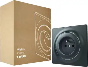 Fibaro outlet Walli Outlet N Type E anthracite FGWSONE-011-8