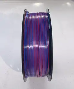 Silk PLA filament 1.75 mm, 1 kg, red/blue
