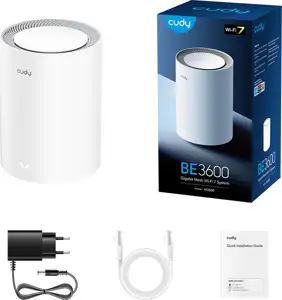 Cudy M3600 Dual-band (2.4 GHz / 5 GHz) Wi-Fi 7 (802.11be) White 3 Internal