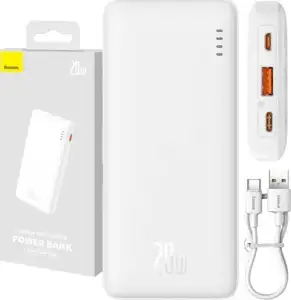 Baseus Airpow Lithium polymer power bank 10000 mAh 20 W White