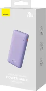 Baseus Airpow Lithium polymer power bank 10000 mAh 20 W Purple