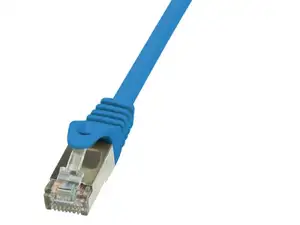 S/FTP prespojni kabel Cat.6a LSZH Cu AWG26, plavi, 0,25 m