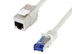 S/FTP prespojni kabel Cat.6a LSZH Cu AWG26, za konsolidacijsku točku M/Ž, sivi, 15,0 m