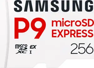 Samsung P9 Express 256 GB microSDXC (white, PCIe Gen3.0x1, NVMe 1.3, SD 7.1, UHS-I)