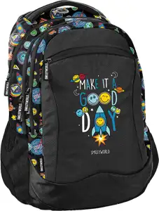 Ruksak školski anatomski Smiley Beuniq SM24LH-2808 crni