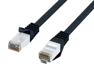 U/UTP prespojni kabel Cat.6 LSZH CCA AWG24, crni, 0,25 m