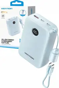 Powerbank Vention 20000mAh 2xUSB-C 1xUSB-A 22,5W BL