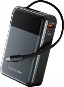Vention 20000mAh 65W power bank with USB-C cable