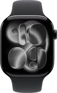Apple Watch S11 Aluminium 46mm Diamantschwarz (Sportarmband schwarz) S/M