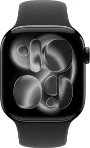 Apple Watch S11 Aluminium Cellular 42mm Diamantschwarz (Sportarmband schwarz) S/M