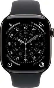 Pametni sat Apple Watch Series 11 Titanium 46mm, Slate, Sport Band Black M/L, Cellular