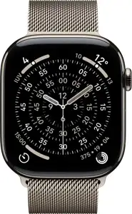 Apple Watch S11 Titan Natur Cellular 46mm (Milanaise Armband natur) S/M