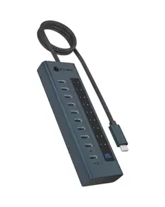 IcyBox IB-HUB1450-C31 10-port USB-C 3.2 hub interface