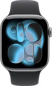 Apple Watch S11 Aluminium Cellular 42mm Space Grau (Sportarmband schwarz) M/L