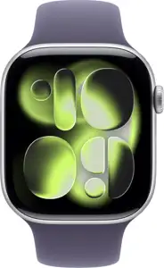 Apple Watch S11 Aluminium Cellular 46mm Silber (Sportarmband nebelviolett) M/L