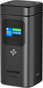 CANYON Qi2 magnetic power bank OnPower 150 15000mAh Aluminium Dark grey
