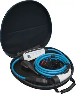 Mobile Wallbox 16A 7,5m Set Optimal (white, 11 kW, 7,5 Meter Kabel, WLAN + Bluetooth, mit 3 Steckern + Tasche)