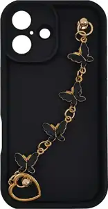 MM TPU IPHONE 16 - SILICONE CANDY WRIST STRAP Bl Butterfly