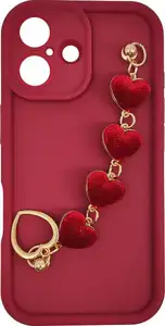MM TPU IPHONE 16 - SILICONE CANDY WRIST STRAP R Heart