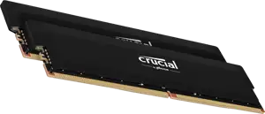 Crucial Pro OC 64GB (2X32GB) DDR5-6400 UDIMM CL40 Black