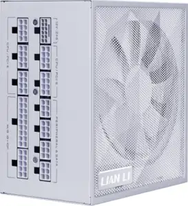 Napajalnik ATX Lian Li SX 1000W, 80PLUS Platinum, PCIe 5.1, ATX 3.1, Modularni, bel, SX1000P