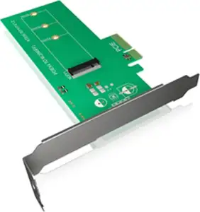 IcyBox IB-PCI208 enclosure/adapter for M.2 NVMe SSDs on PCIe x4 card