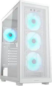 COUGAR MX220 RGB PC Case, Mid Tower, White
