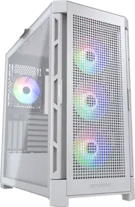 COUGAR AIRFACE PRO RGB PC Case, Mid Tower, White