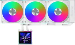 AIO Liquid Cooler Lian Li HydroShift II LCD-S 360CL, ARGB, White