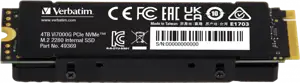 Verbatim Vi7000G 4TB SSD M.2 NVMe PCIe Gen4x4, R/W: 7000/6400MB/s