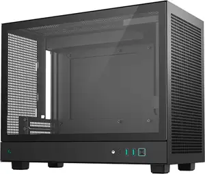 Case DeepCool CH160 PLUS, ITX, Micro-ATX, Tempered Glass, Black