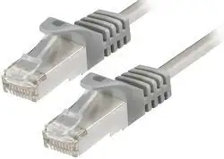 Transmedia CAT6a SFTP Patch Cable 15m grey