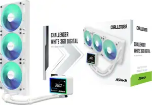 ASRock Challenger White 360 Digital AIO Liquid Cooler