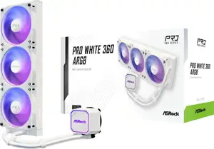 ASRock Pro White 360 ARGB AIO Liquid Cooler