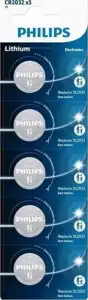 Philips baterija CR2032P5, 3V, 5 komada