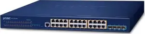 Planet Layer 3 24-Port 10 100 1000T 802.3at PoE 4-Port 10G SFP