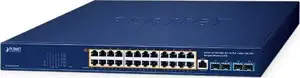 Planet 24-Port 10 100 1000T 802.3bt PoE 4-Port 10G SFP Managed Ethernet Switch