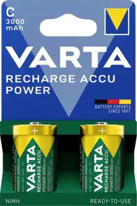 Varta Akku RECHARGE Power C HR14 3000mAh NEU 2St.
