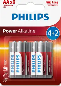 Philips baterije AA, 4+2 komada