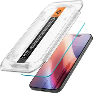 Spigen Glass tR EZ Fit 2 Pack, transparency - iPhone 17/16 Pro / 17 (AGL07928)