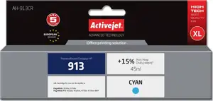 Activejet AH-913CR ink (replacement for HP 913 F6T77AE; Premium; 45 ml; cyan)