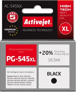 Activejet AC-545NX Ink (replacement for Canon PG-545XL; Supreme; 16.5ml; Black)