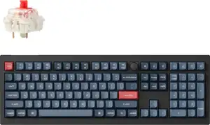 Tipkovnica Keychron V6M-D1 Black RGB100% Layout/BT/2.4GHz/Wired/Red Switch