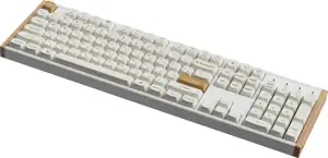 Tipkovnica Keychron K10H-Q1 White Wooden RGB100% Layout/BT/2.4GHz/Nebula Sw/Gateron 2.0 Mag Sw