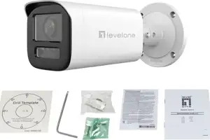 LevelOne IPCam 4xZ Dome Fix Out 2MPH.265IR 11WPoEIP67